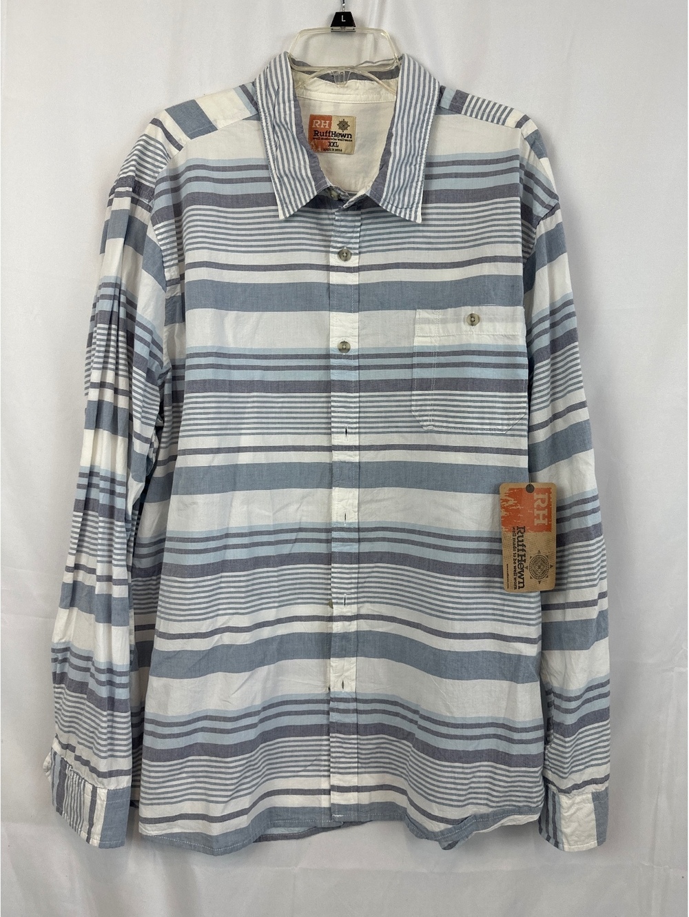 Ruff Hewn Men's XXL Striped Button-Up Shirt NWT